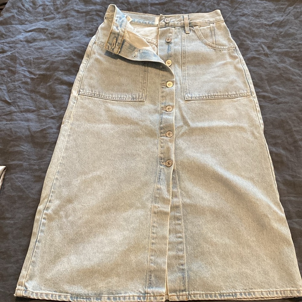 NWOT Citizens of Humanity midi denim skirt - Picture 5 of 6